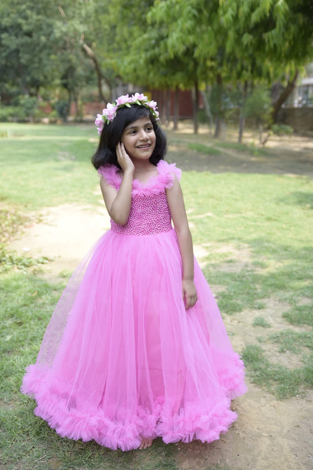 Beaded Fluffy Birthday Party Dress